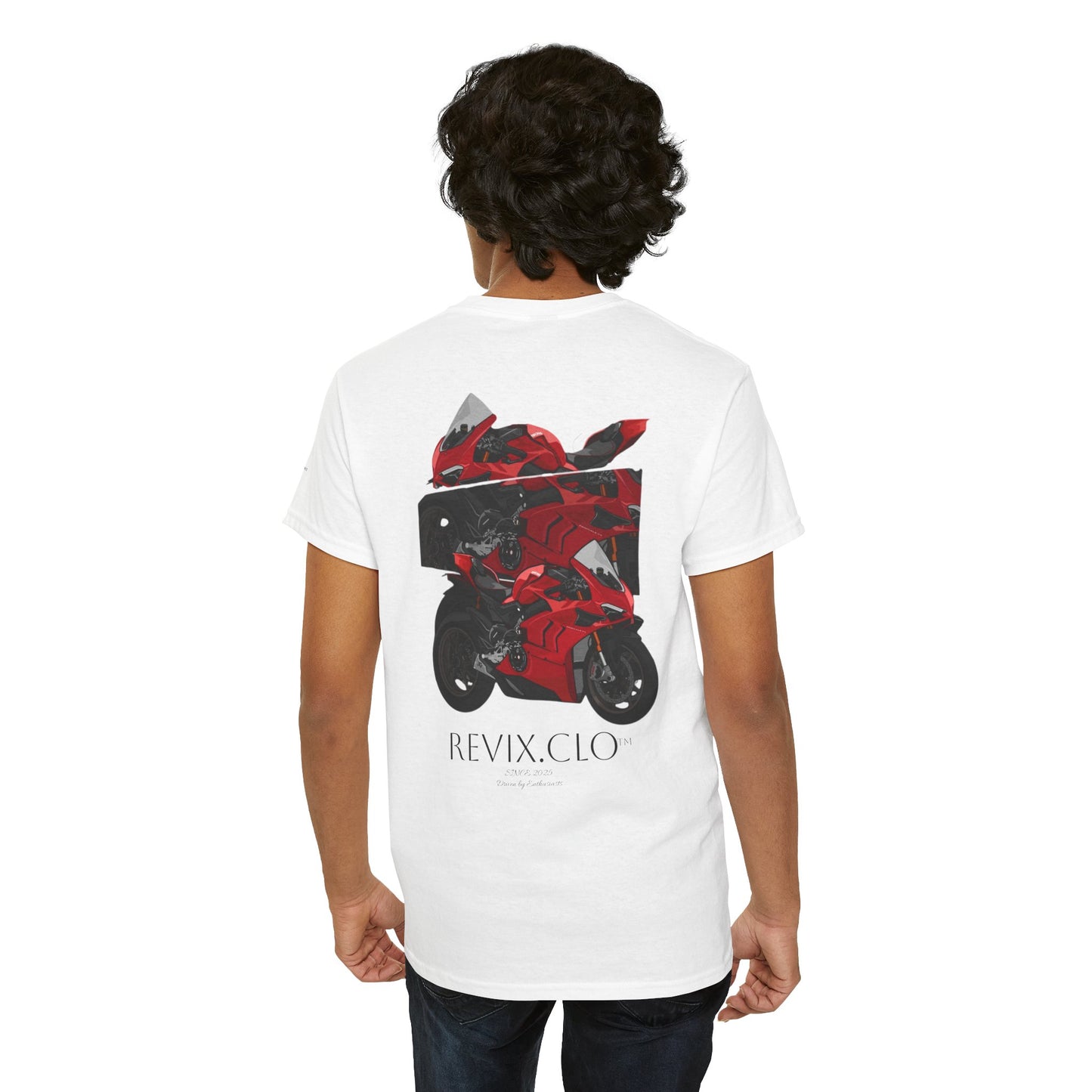 Ducati Style Revix ~ Graphic Heavy Cotton Tee